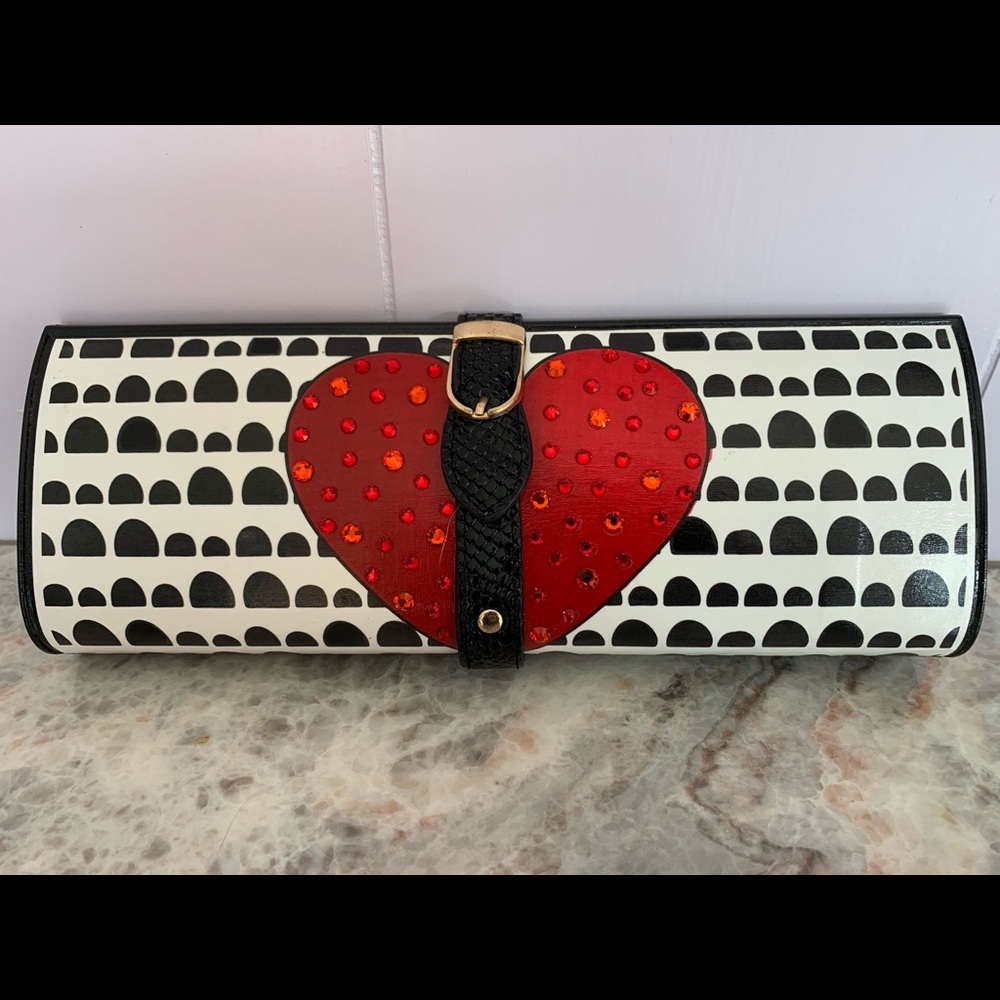 Peach Carr Rectangle Clutch